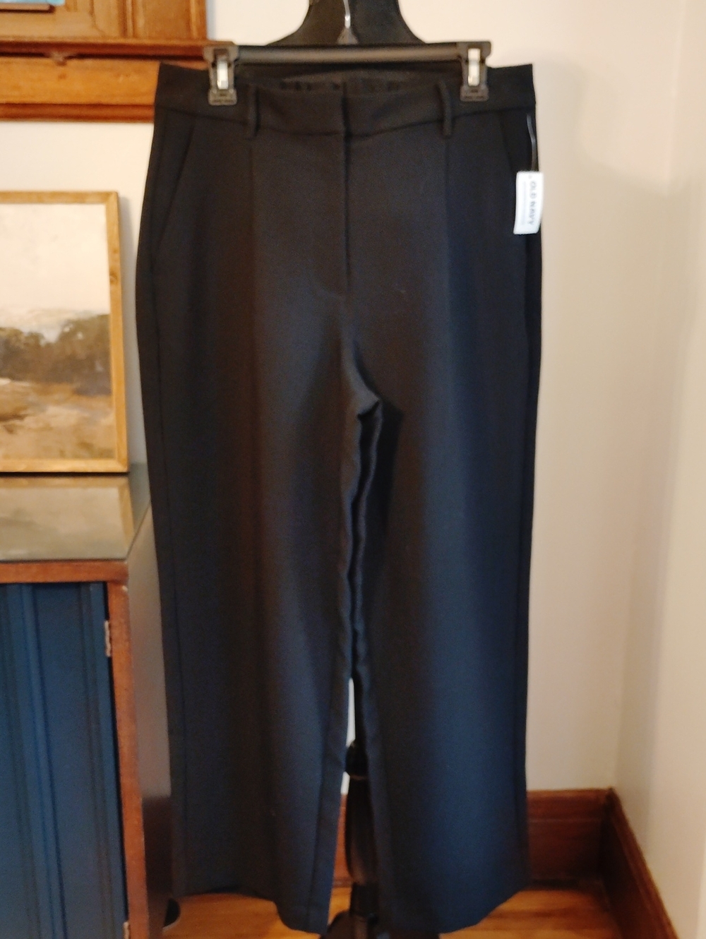 Old Navy Black Taylor Women Wide-Leg Trouser Pants